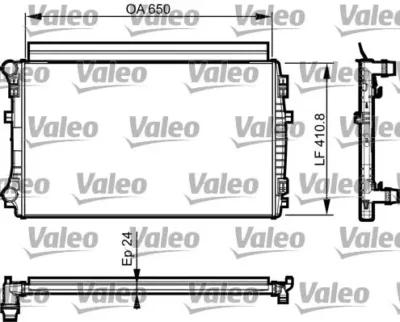 Radiateur, refroidissement du moteur VALEO 735558